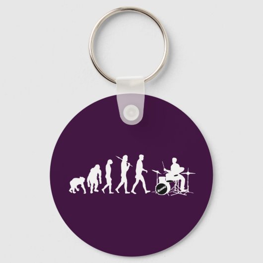 Rock Music Drummer en Jazz Dubstep Drums Sleutelhanger (Voorkant)