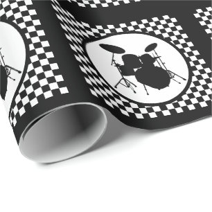 Rock Music Drummer Musician Punk Music Drum Gift Cadeaupapier