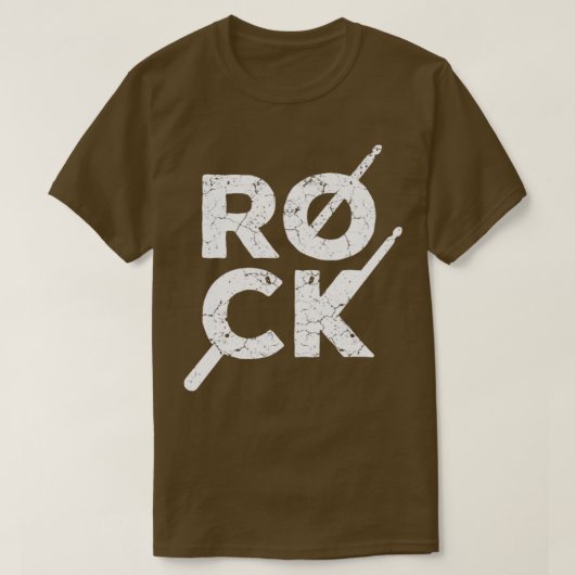 Rock Music Drummer T-shirt (Design voorkant)