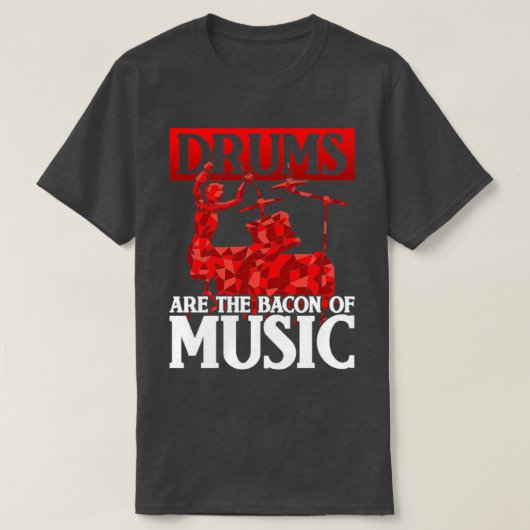 Rock Music Drumsticks Funny Quotes Drums T-shirt (Design voorkant)