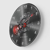 Rock Music Guitar - Red Grote Klok (Hoek)