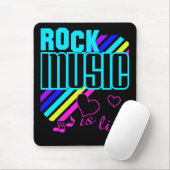 Rock Music mousepad Muismat (Met muis)