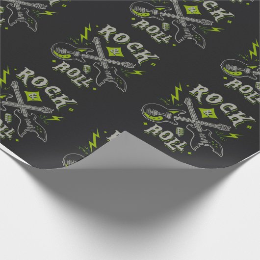 Rock Music Pattern Cadeaupapier (Hoek)