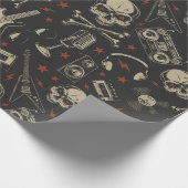 Rock Music Pattern Cadeaupapier (Hoek)
