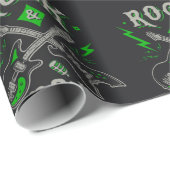 Rock Music Pattern Cadeaupapier (Rol Hoek)