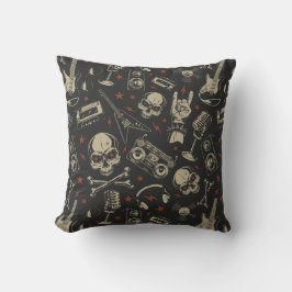 Rock Music Pattern Kussen