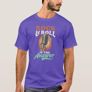 Rock Music Rock And Roll Is Answer vintage T-shirt