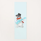 Rock Music Snowman met gitaar Funny Yoga Mat (Voorkant)