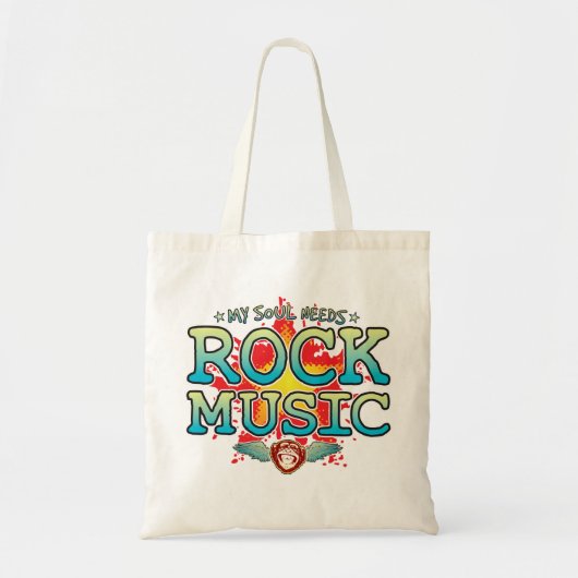 Rock Music Soul Canvas tas (Voorkant)