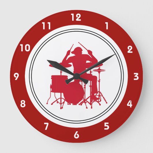 Rock Music Wall Clocks Grote Klok (Voorkant)