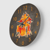 Rock Music Wall Decor Clocks Grote Klok (Hoek)