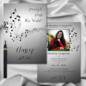 Rock Music Zwart Wit Foto Afstuderen Aankondiging