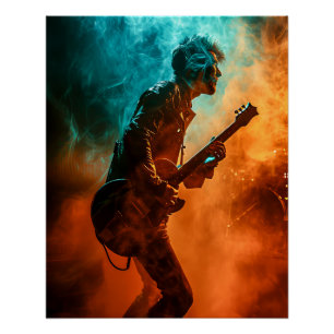 Rock Musician Perfect Poster