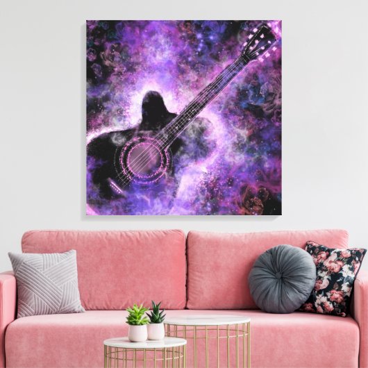 Rock muziek gitaar canvas (Insitu (Woonkamer))