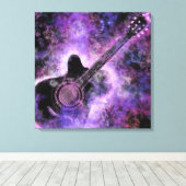 Rock muziek gitaar canvas afdruk (Insitu (Houten vloer))