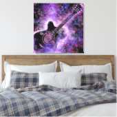 Rock muziek gitaar canvas afdruk (Insitu (Slaapkamer))