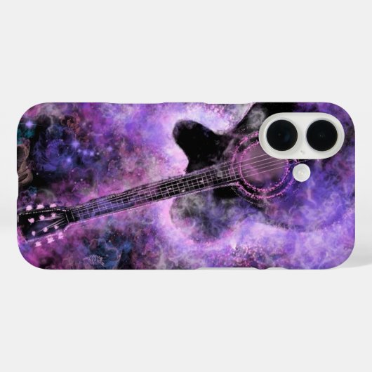 Rock Muziek Gitaar iPhone Case (Achterkant (horizontaal))