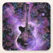 Rock muziek gitaar papier Onderzetter (Voorkant)