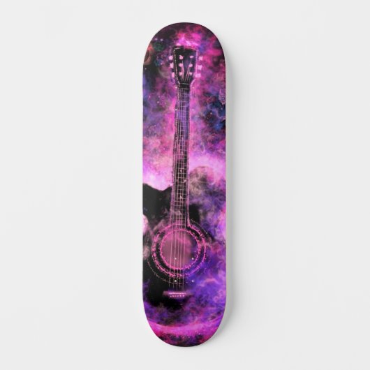 Rock Muziek Skateboard Gitaar (Voorkant)
