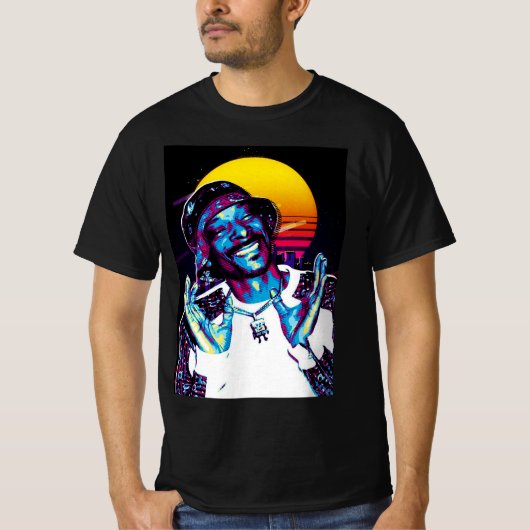 Rock-muziekretro T-shirt (Voorkant)