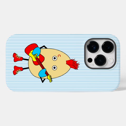 Rock muzikant Egghead Case-Mate iPhone Case (Achterkant (horizontaal))