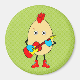 Rock muzikant Egghead Magneet