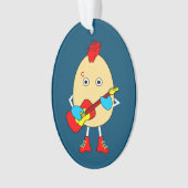 Rock muzikant Egghead Ornament (voorkant)