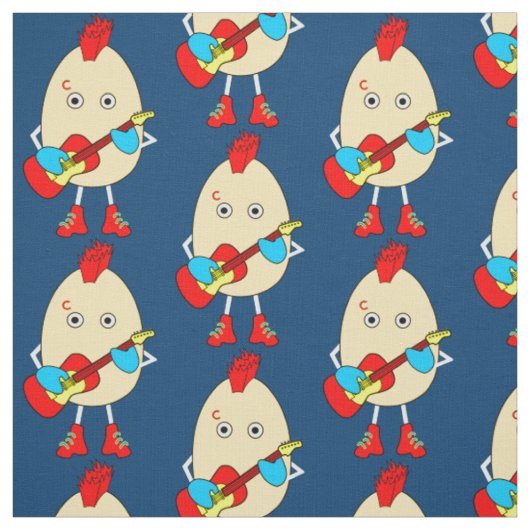 Rock muzikant Egghead Stof (Swatch)