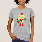 Rock muzikant Egghead T-shirt (Voorkant)