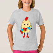 Rock muzikant Egghead T-shirt (Voorkant)