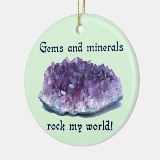 Rock My World Keramisch Ornament (Links)