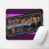Rock my world mousepad muismat (Met muis)