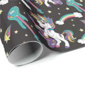 Rock N Eenhoorns Cadeaupapier (Rol Hoek)