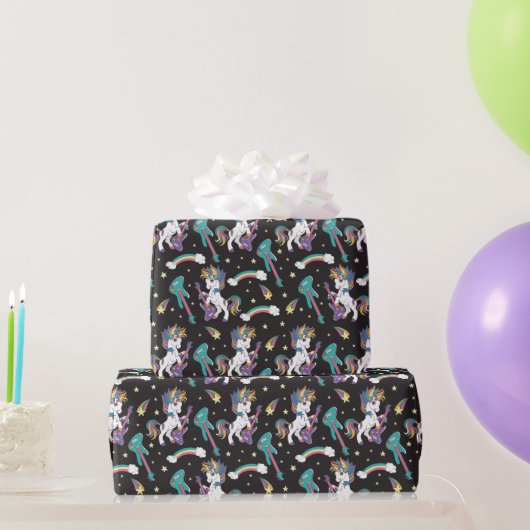 Rock N Eenhoorns Cadeaupapier (Feestgeschenken)