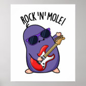 Rock N Mol Grappig Dierenwoordspeling Poster (Voorkant)