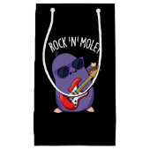 Rock N Mol Grappig Dierlijke Pun Donker BG Klein Cadeauzakje (Voorkant)