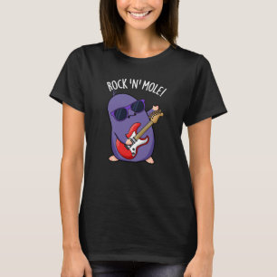 Rock N Mol Grappig Dierlijke Pun Donker BG T-shirt