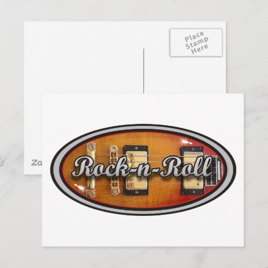 Rock-n-Roll 1 Briefkaart (Voorkant / Achterkant)