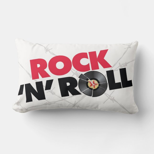 Rock N Roll 2 Sided Pillow Kussen (Voorkant)