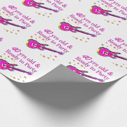 ROCK N ROLL 40TH CADEAUPAPIER (Hoek)