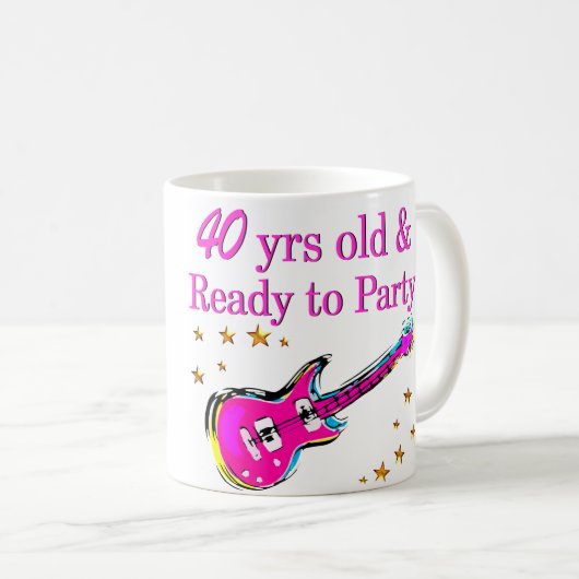 ROCK N ROLL 40TH KOFFIEMOK (Voorkant rechts)