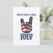 Rock N Roll 4 juli Informatiekaartje (Staand voorkant)