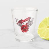Rock n Roll Angel Lips Shot Glas (Voorkant)