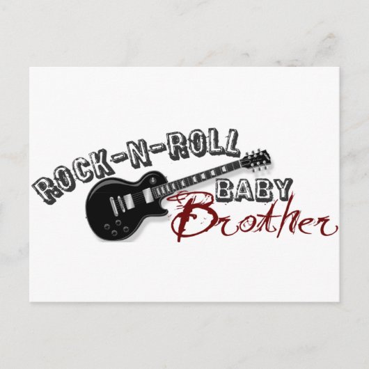 Rock-n-Roll Baby Brother Briefkaart (Voorkant)