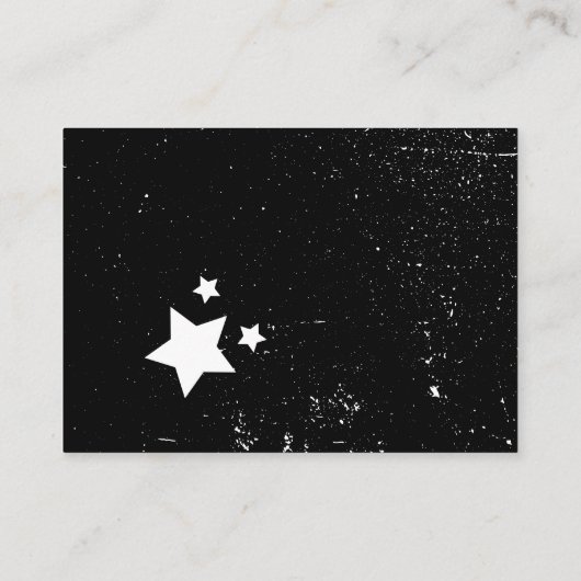 Rock N Roll Baby shower Diaper Raffle Informatiekaartje (Achterkant)