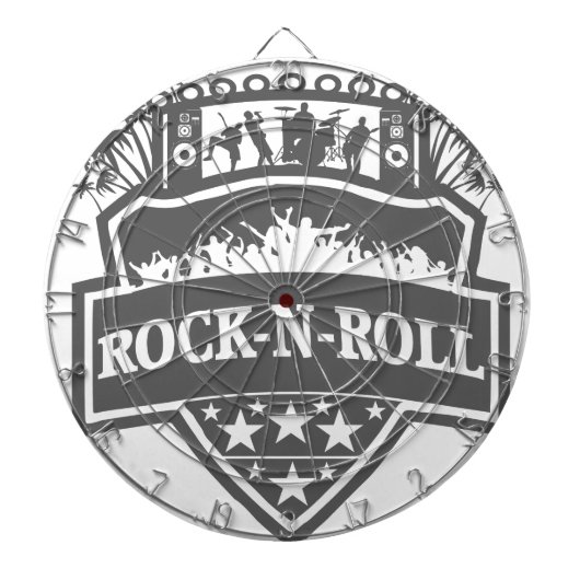 rock-n-roll band dartbord (Voorkant)