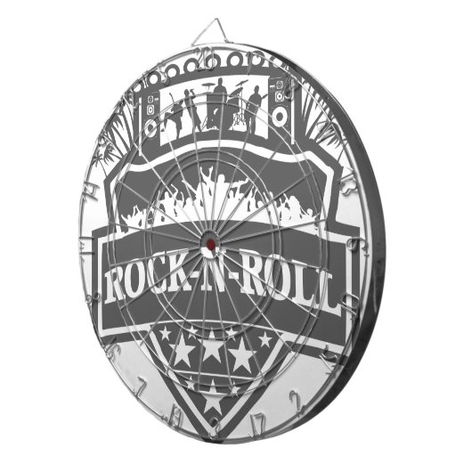 rock-n-roll band dartbord (Voorkant Rechts)