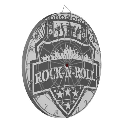 rock-n-roll band dartbord (Voorkant Links)