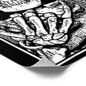 Rock N Roll Band Lazy Halloween Costume Rocker Mus Poster (Hoek)