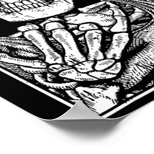 Rock N Roll Band Lazy Halloween Costume Rocker Mus Poster (Hoek)